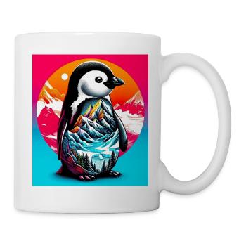 pingouin - Mug blanc - blanc - Droite