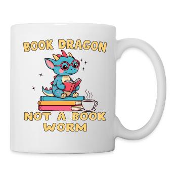 Dragon Bibliophile Chouette - Mug blanc - blanc - Droite