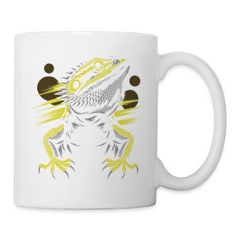 Dragon Head Bearded Dragon Lizard - Mug - white - Right