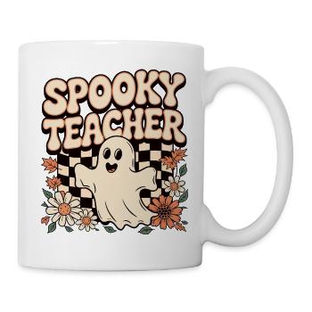 Spooky Teacher Halloween Design - Mug - white - Right
