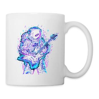 Astronaute Musicien - Guitare Électrique - Mug blanc - blanc - Droite