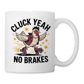 Geflügeltes Roller-Derby-Küken - Tasse - Weiß - Rechts