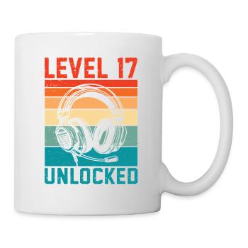 17 Jahre Geburtstag Teen Gamer Level 17 freigeschaltet - Tasse - Weiß - Rechts