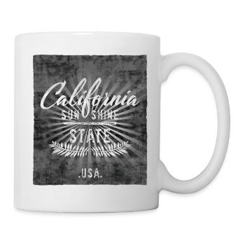 California Sun Shine State Design - Tasse - Weiß - Rechts
