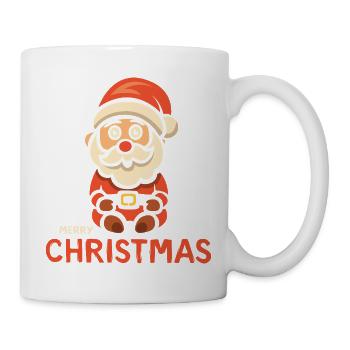 Weihnachtsmann Merry Christmas - Tasse - Weiß - Rechts