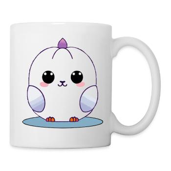 Kawaii White Chick with Purple Accents - Mug - white - Right