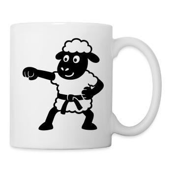 Karate Sheep - Mug - white - Right