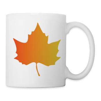 Autumn Gradient Maple Leaf - Mug - white - Right