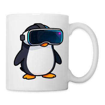 Nerdy Penguin VR Gaming PC Gamer Design - Mug blanc - blanc - Droite