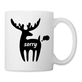 Farting Reindeer - Mug - white - Right