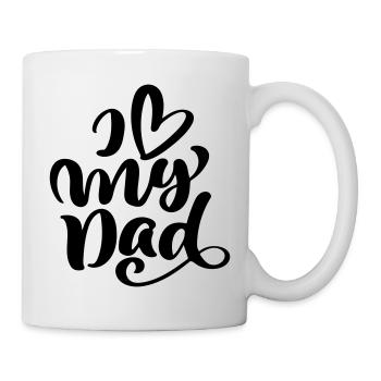 Ich liebe meinen Vater - Tasse - Weiß - Rechts