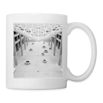 Geometic Atrium Black and White - Mug - white - Right
