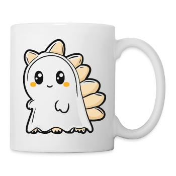 Dinosaure Stégosaure Halloween Fantôme - Mug blanc - blanc - Droite