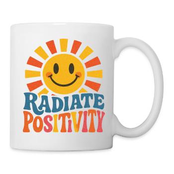Sunburst Radiate Positivity - Mug - white - Right