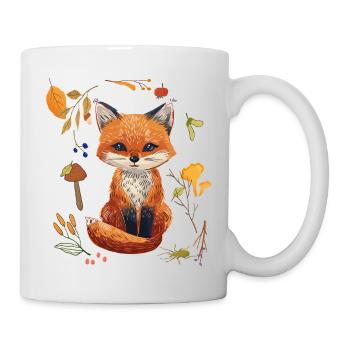 Fuchs im Wald - Tasse - Weiß - Rechts