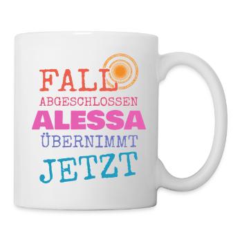 Alessa comme prénom - Mug blanc - blanc - Droite