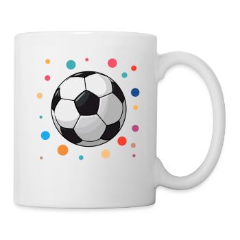 Maillot de foot 2025 | Ballon de football coloré Enfants T - Mug blanc - blanc - Droite