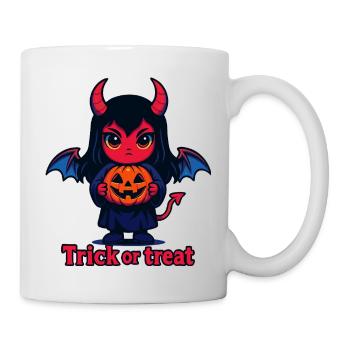 Trick or Treat – Cute Devil - Mug - white - Right