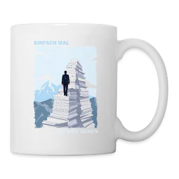 Climbing Papierberge - Mug - white - Right