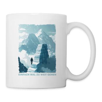 Paper steps to the summit - Mug - white - Right