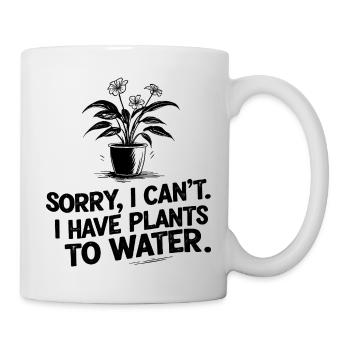 Drôle d’amateur de plantes citation dessin à la main art des plantes d’intérieur - Mug blanc - blanc - Droite