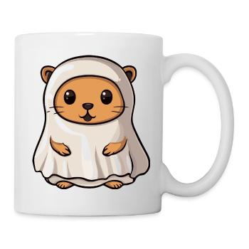 Castor Halloween Fantôme - Mug blanc - blanc - Droite
