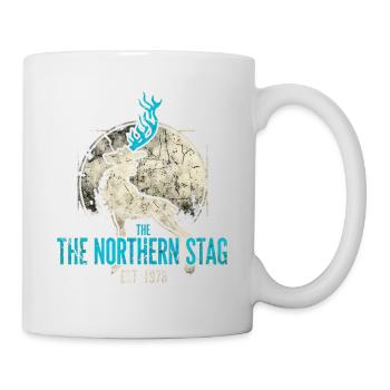 Northern Stag Vintage Logo Est 1973 - Tasse - Weiß - Rechts