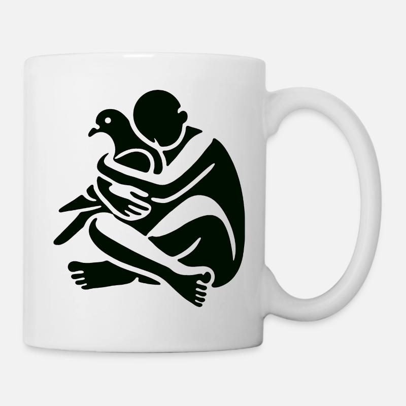 Les colombes apportent la paix - Mug blanc - blanc