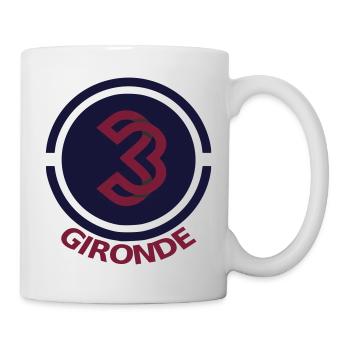 Circular emblem Gironde 33 - Mug - white - Right