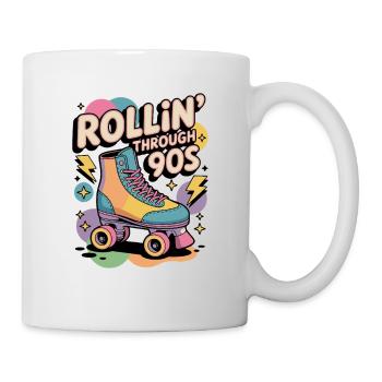 90s Retro – Rollin' Through the 90s - Mug - white - Right