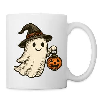 Mignon fantôme d’Halloween pour les enfants - Mug blanc - blanc - Droite