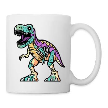 Dinosaur T-Rex Halloween Funny - Mug - white - Right
