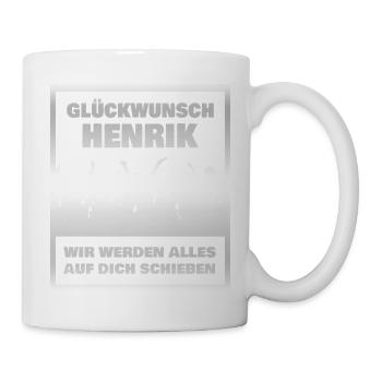 Henrik - Tasse - Weiß - Rechts