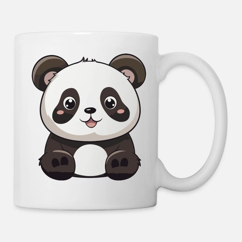 Panda Cartoon Doux et Charmeur - Mug blanc - blanc