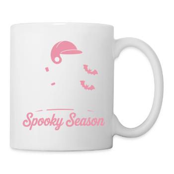 Spooky Skeleton Baseball in Pink - Tasse - Weiß - Rechts