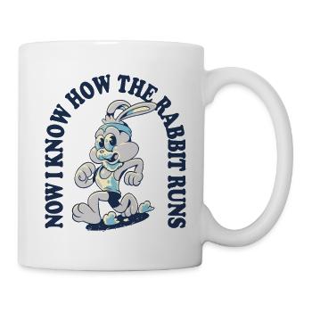 Rabbit Sprint Cartoon - Mug - white - Right