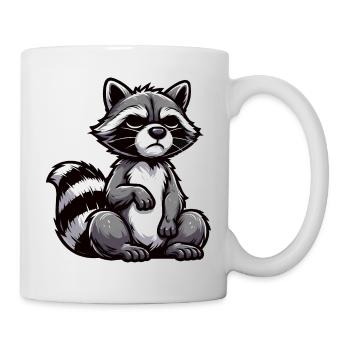 raton laveur, raton laveur, animal des bois, drôle de raton laveur - Mug blanc - blanc - Droite