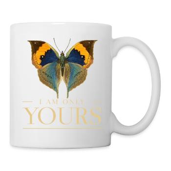 Motif papillon LOVE – Je suis juste à toi - Mug blanc - blanc - Droite