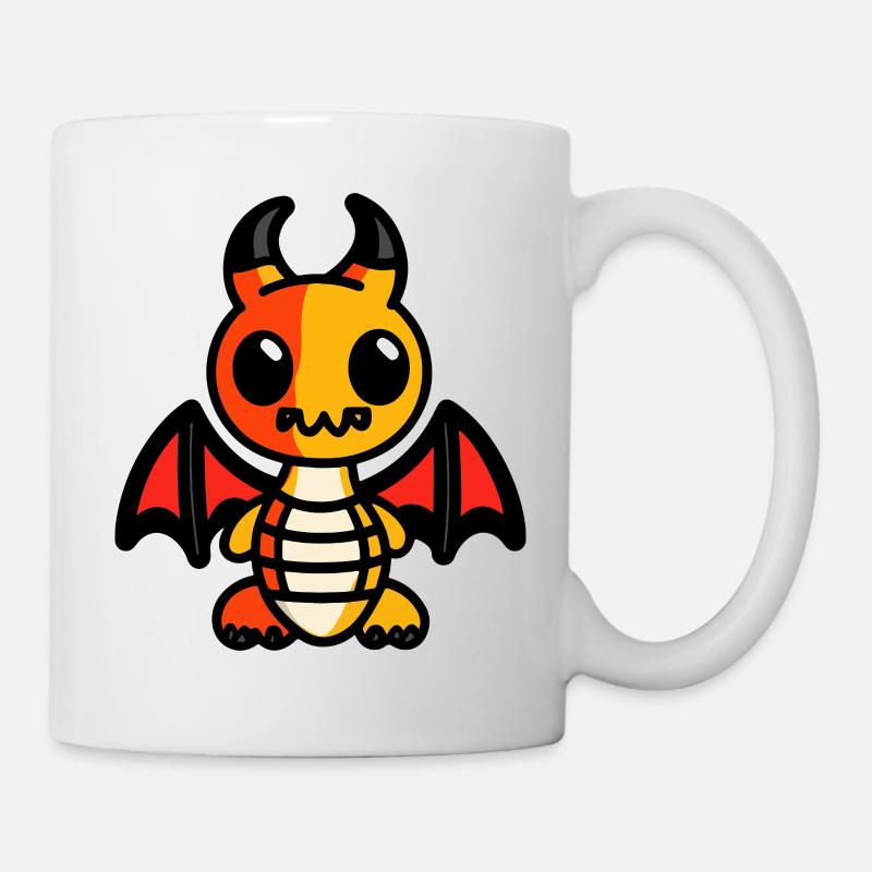 Drache Halloween Zombie - Tasse - Weiß