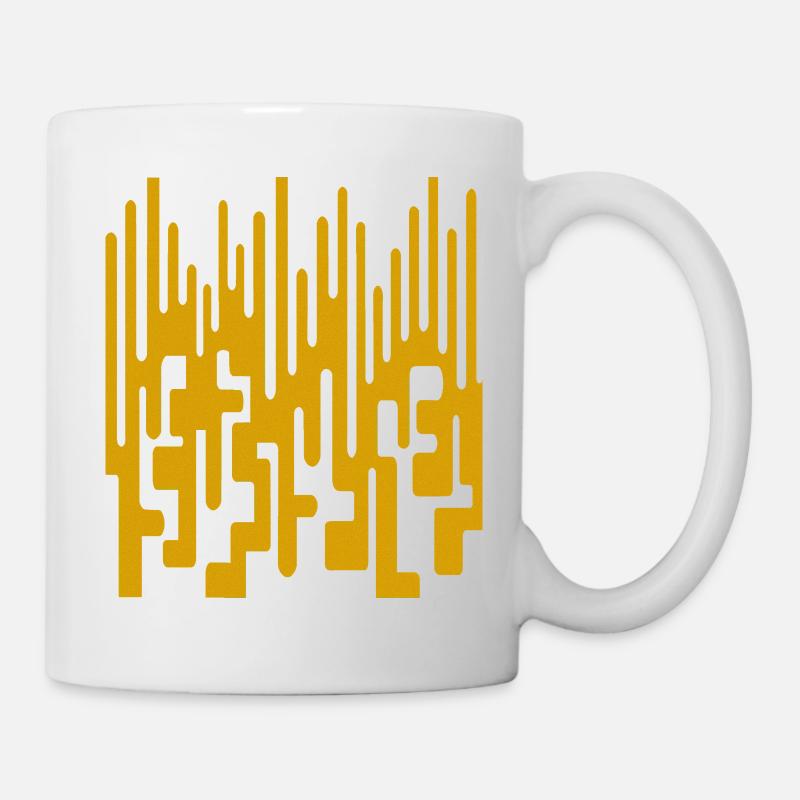 Abstraktes Muster von Cean - Tasse - Weiß
