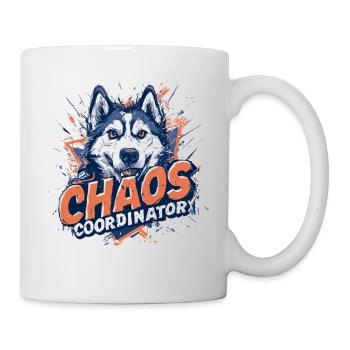 Chaos Coordinator - Funny Husky Saying for Dog - Mug - white - Right