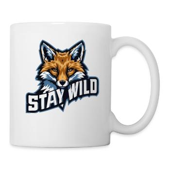 STAY WILD – Natur & Abenteuer Motiv - Tasse - Weiß - Rechts