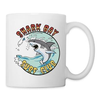 Shark Boy Surf Club Logo - Mug - white - Right