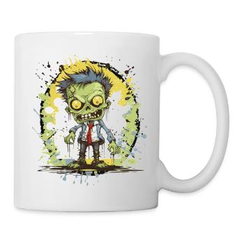 Zombie Comic Splatter - Tasse - Weiß - Rechts