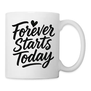 Heirat: Die Ehe beginnt immer heute! - Tasse - Weiß - Rechts