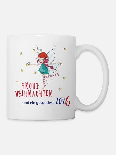 Frohe Weihnachten - Tasse - Weiß