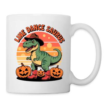 LineDance Saurus Halloween - Tasse - Weiß - Rechts