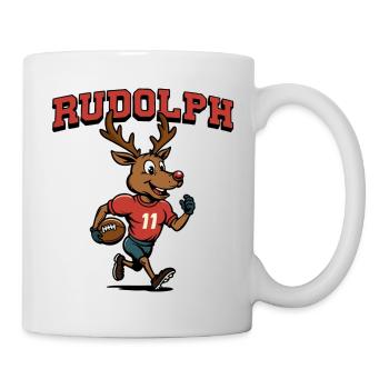 Rudolph le renne Football américain - Mug blanc - blanc - Droite