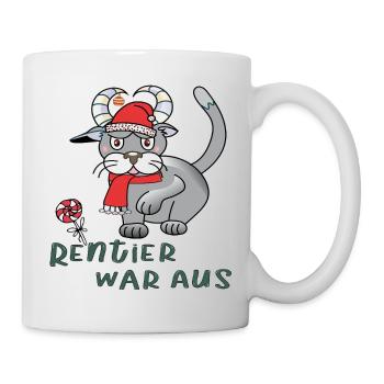 Les rennes étaient sortis - Mug blanc - blanc - Droite