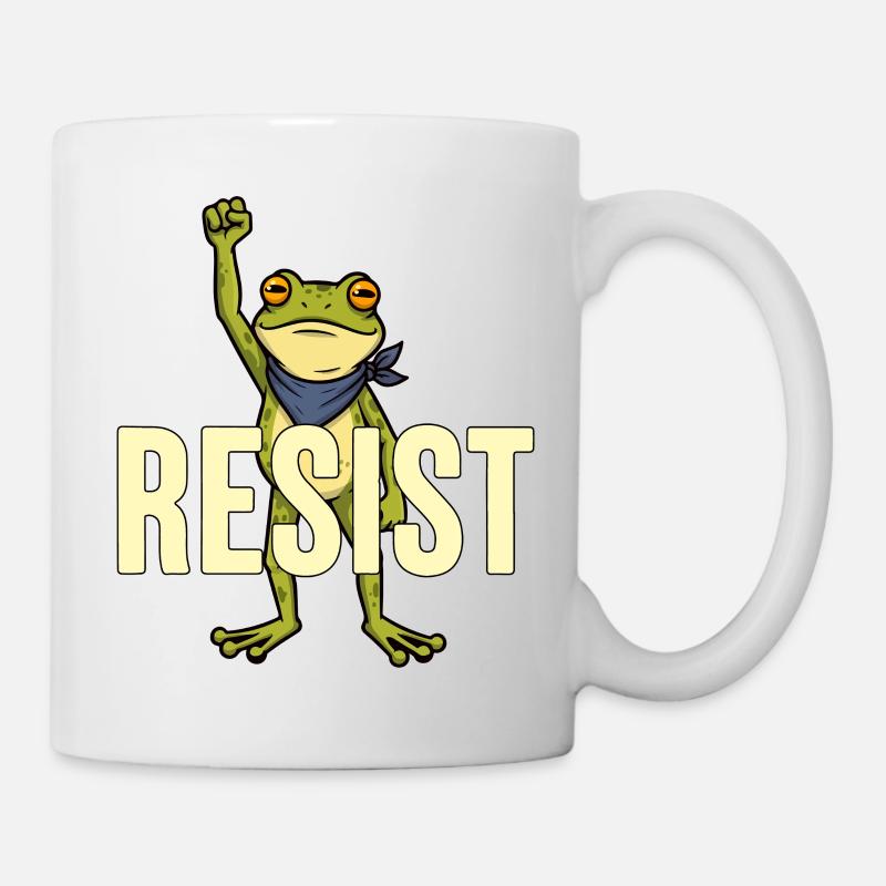 Portland Frog Protest Resist - Mug blanc - blanc